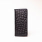 Croco Dice Wallet Long - Black