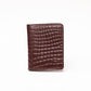 Alligator Wallet Glossy - Chocolate