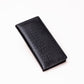 Crocodile Wallet Long - Black