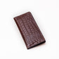 Croco Dice Wallet Long - Chocolate