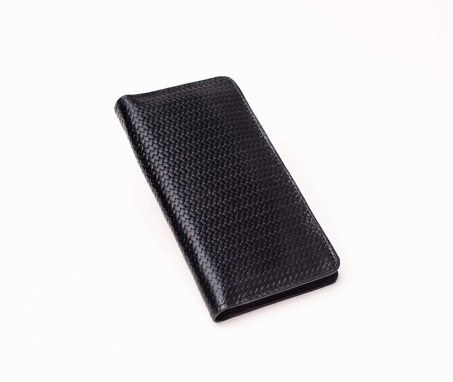 Braided Wallet Long - Black
