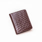 Alligator Wallet Glossy - Chocolate