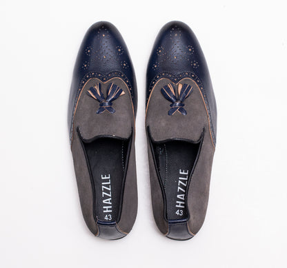 Half Suede Bokless Blue