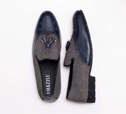 Half Suede Bokless Blue